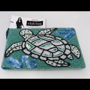 Bamboo trading co phone bag with sea turtle